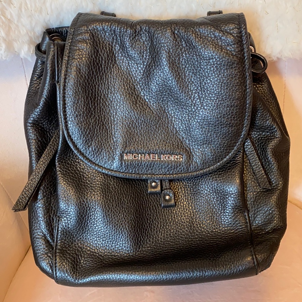 Michael Kors leather backpack purse
